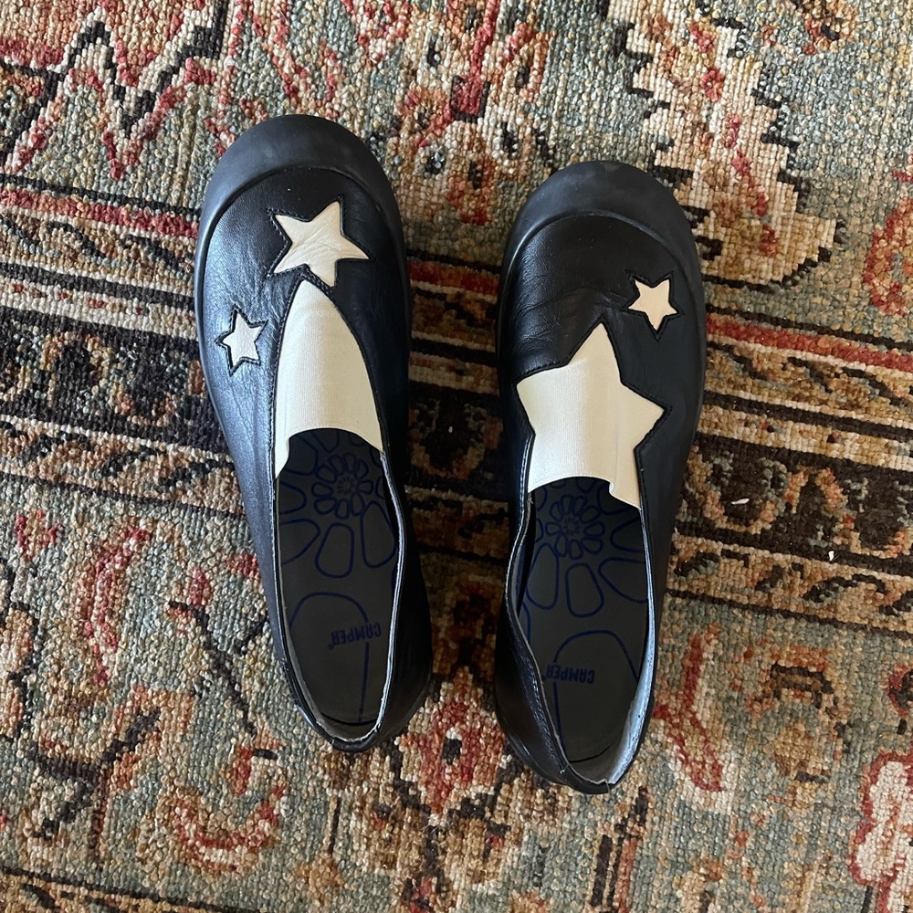 rare vintage star detail camper shoes